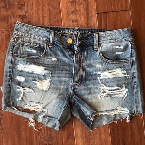 American Eagle Distressed denim shorts